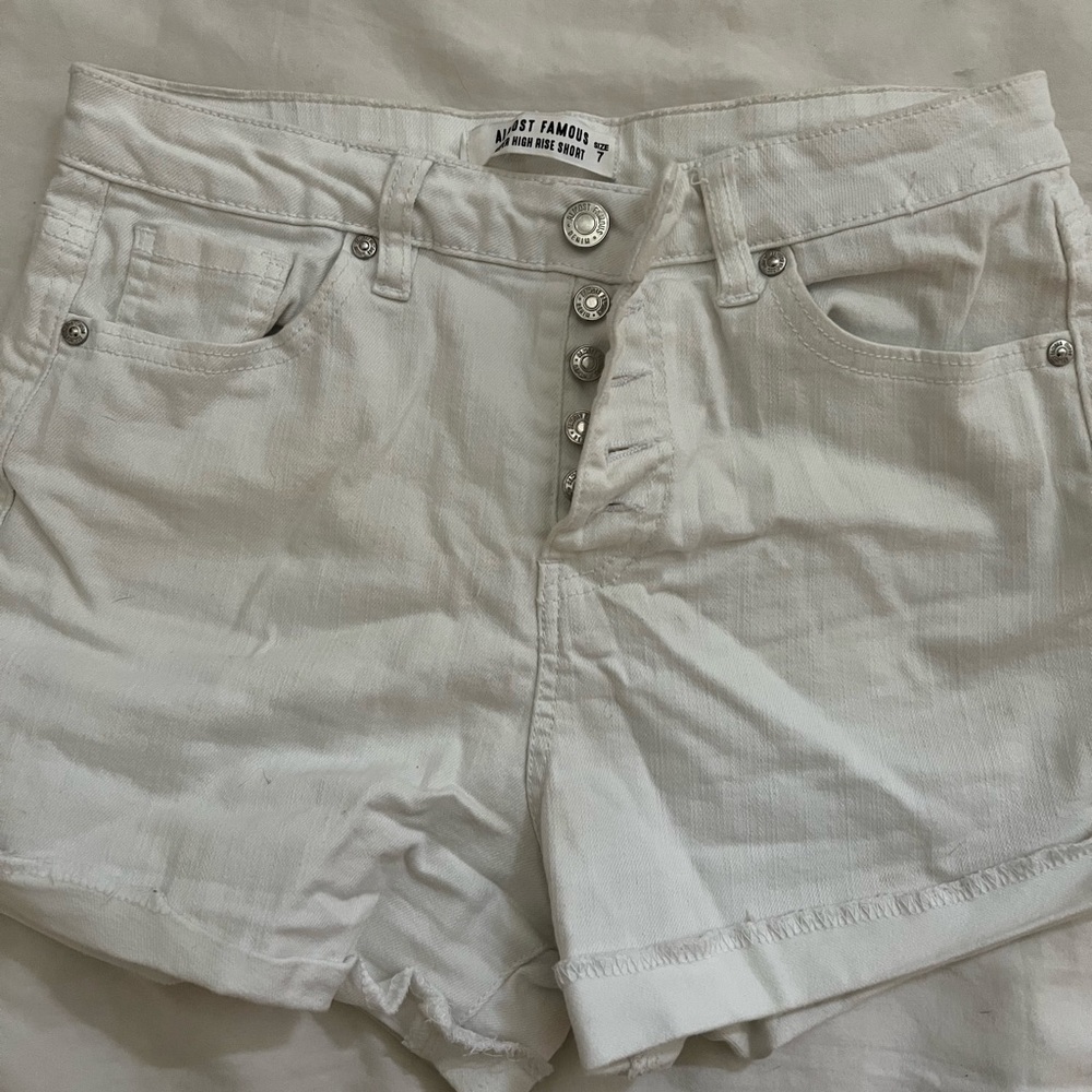 Pacsun white jean shorts